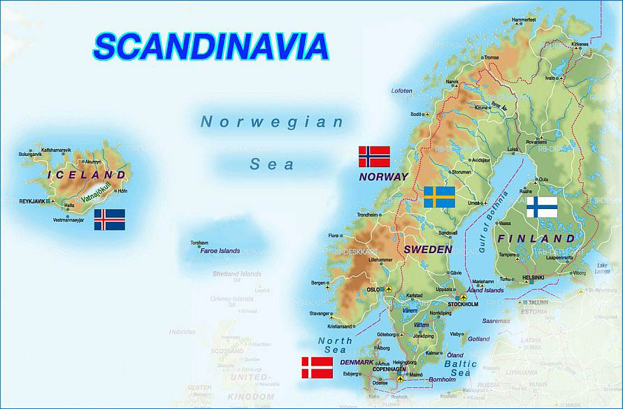 Scandinavian map